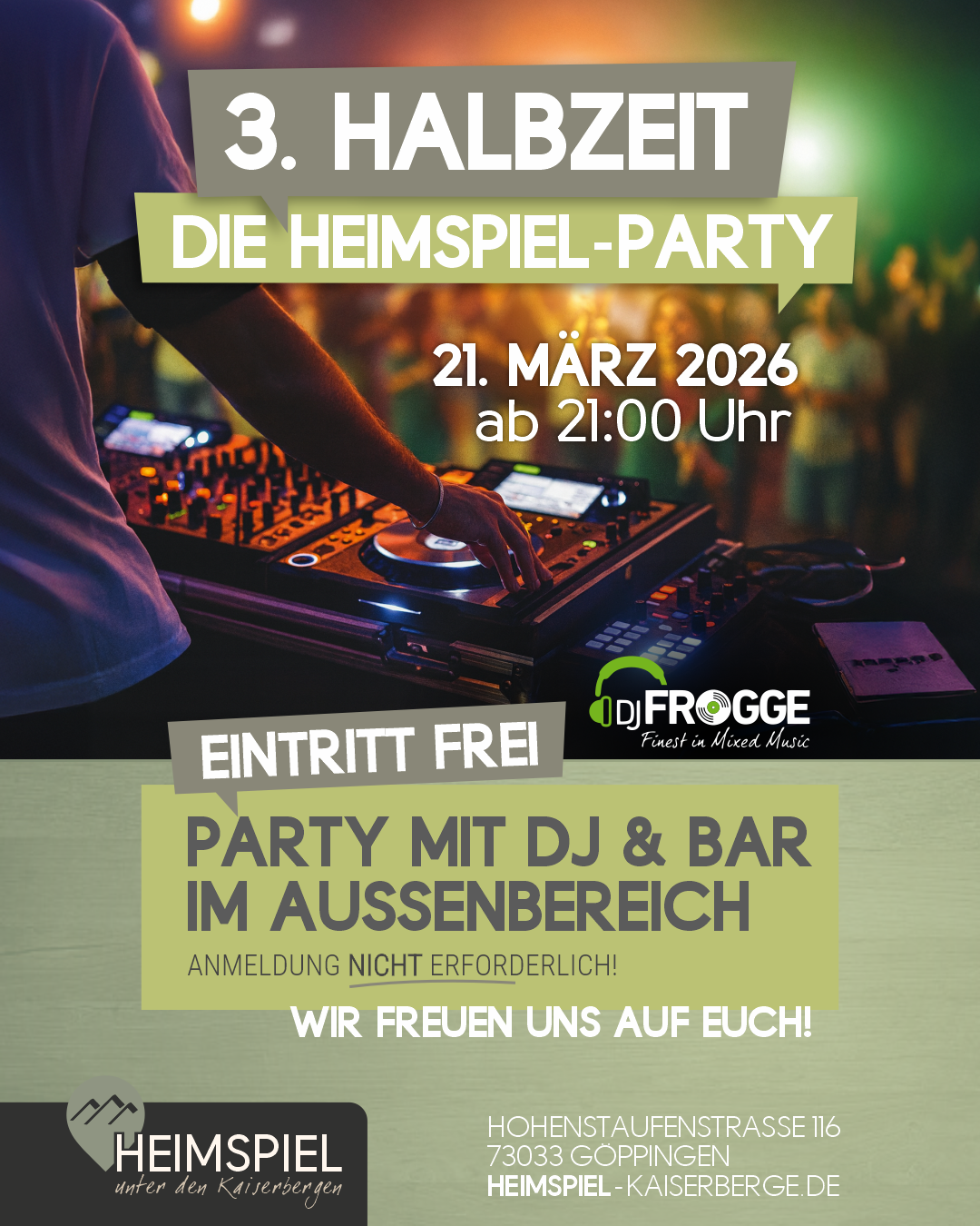 Heimspiel Party21.03.26